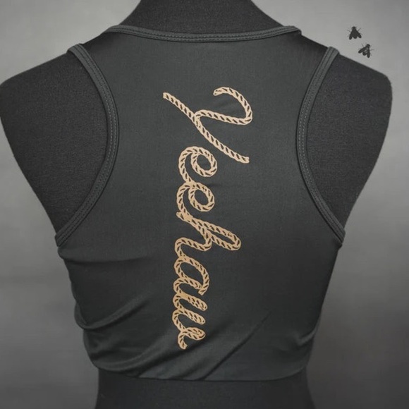 Two Fly CABO COWBOY YEEHAW TOP Studded Swim Top | NEW/NWT!! 🖤🕶️☀️🤠 - Picture 5 of 15